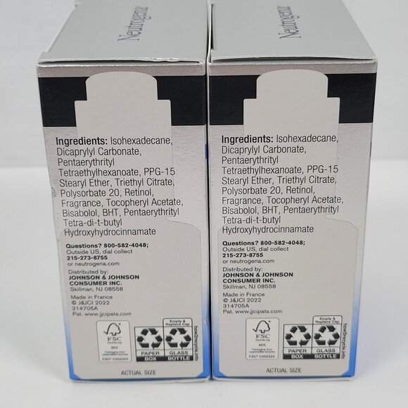 Neutrogena Rapid Wrinkle Repair Retinol Pro+.5% Power Serum 1 FL OZ Set of 2 NIB - Picture 4 of 5